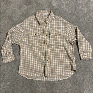 Paper Crane Plaid Button-Up Shirt